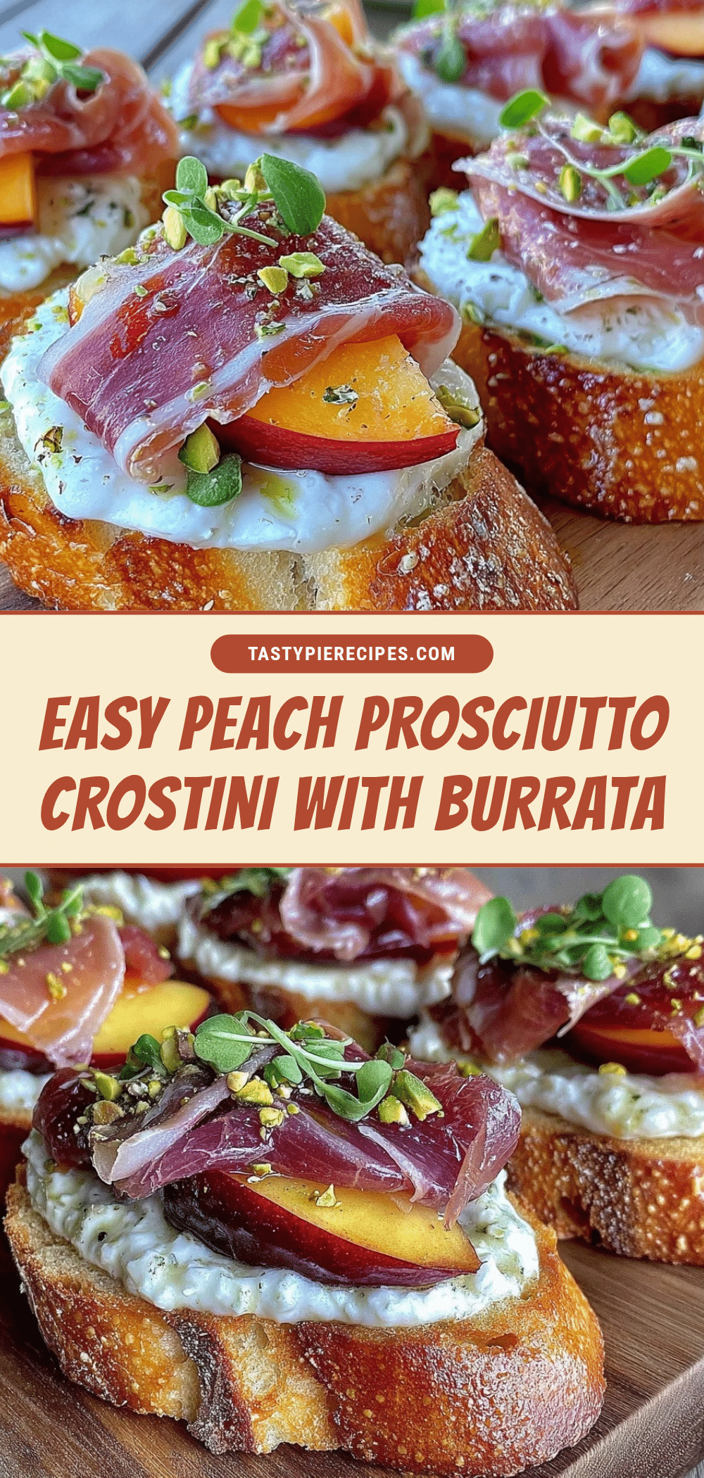 peach and prosciutto crostini recipe