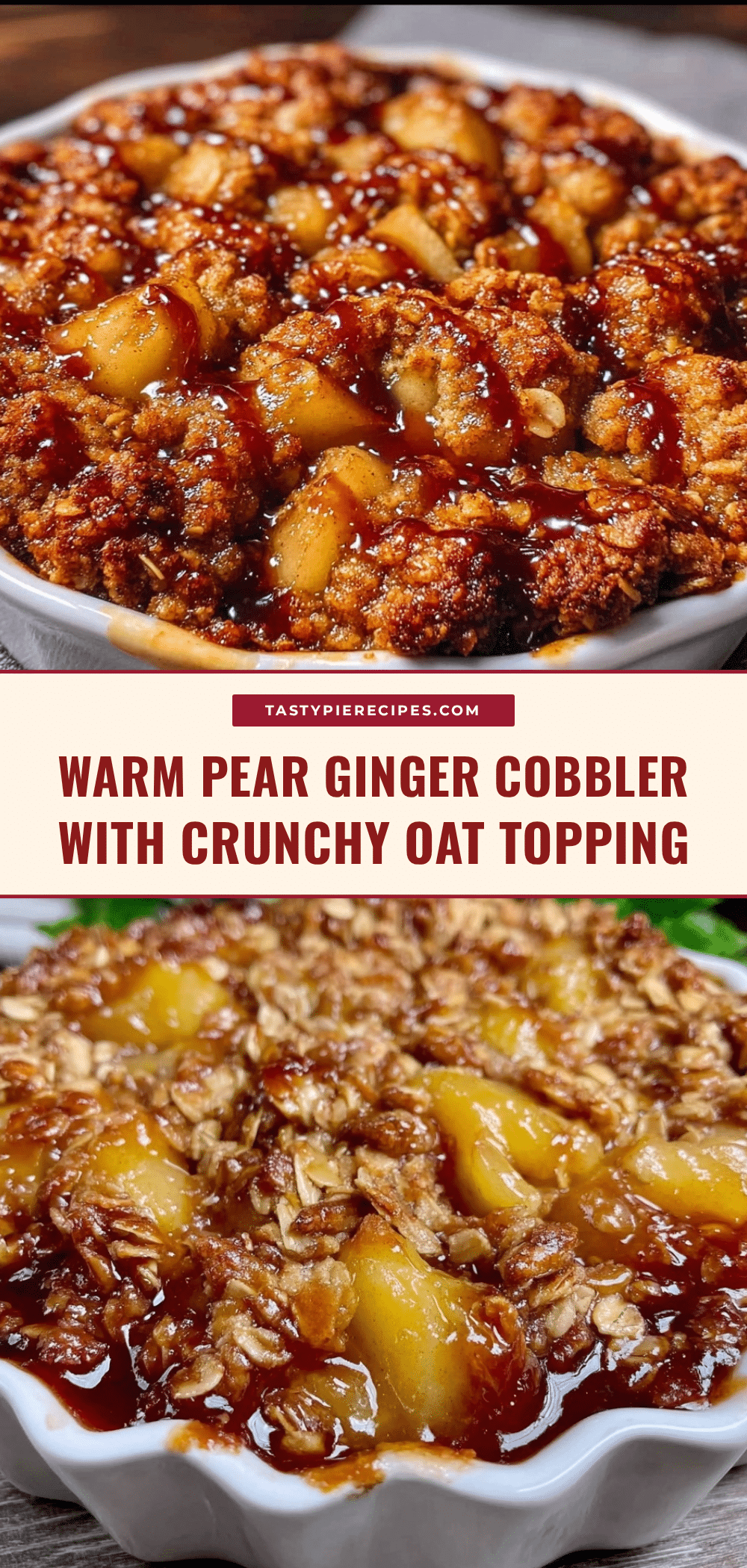 pear and ginger cobbler recipe