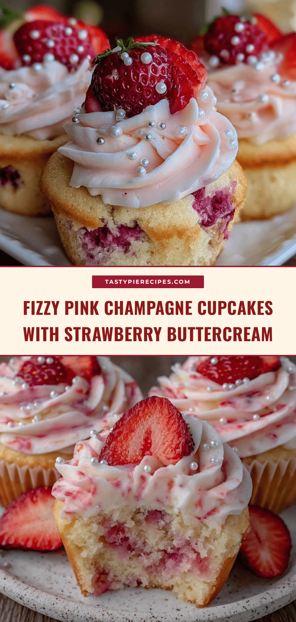 pink champagne cupcakes recipe