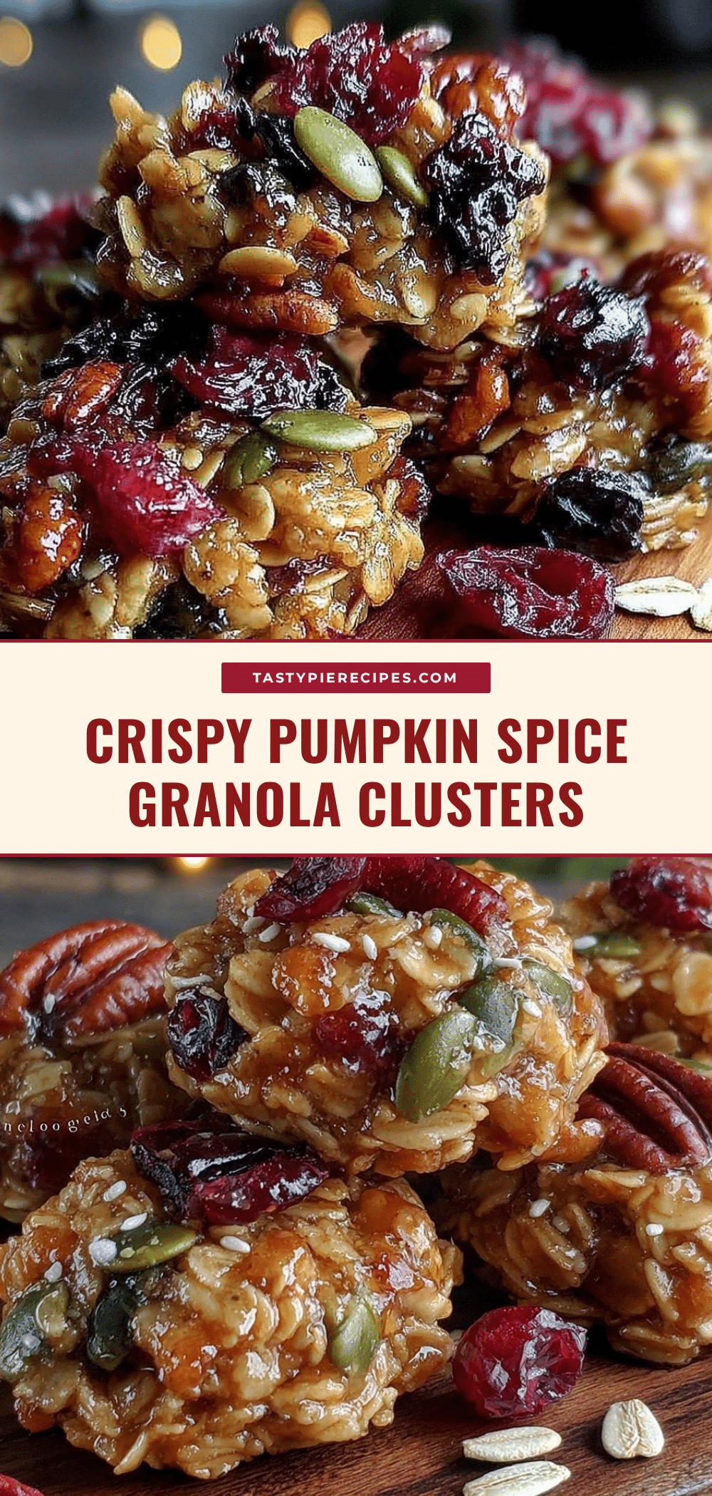 pumpkin spice granola clusters recipe