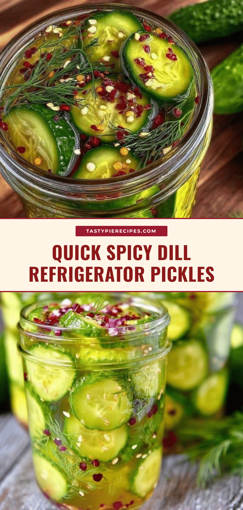 quick spicy dill refrigerator pickles recipe