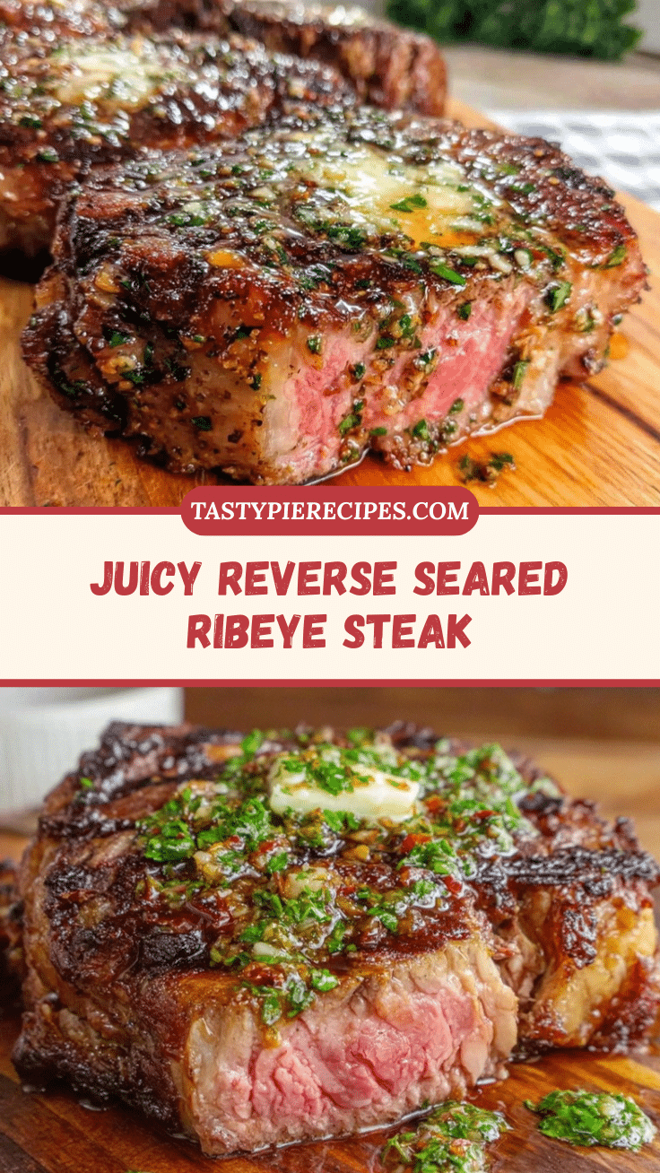 reverse seared ribeye with chimichurri butter recipe
