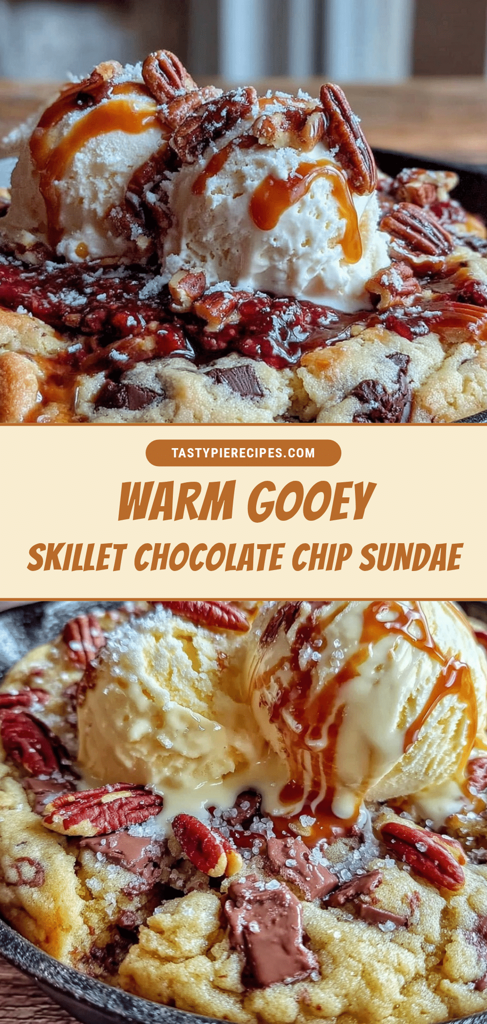 skillet chocolate chip cookie sundae recipe