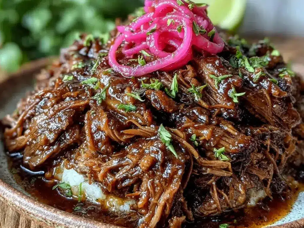 slow cooker barbacoa beef - featured image