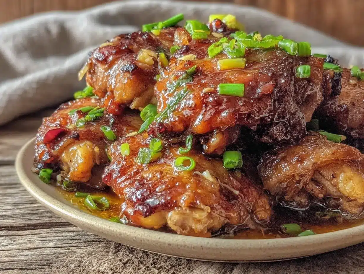 slow cooker honey garlic chicken thighs preparation steps