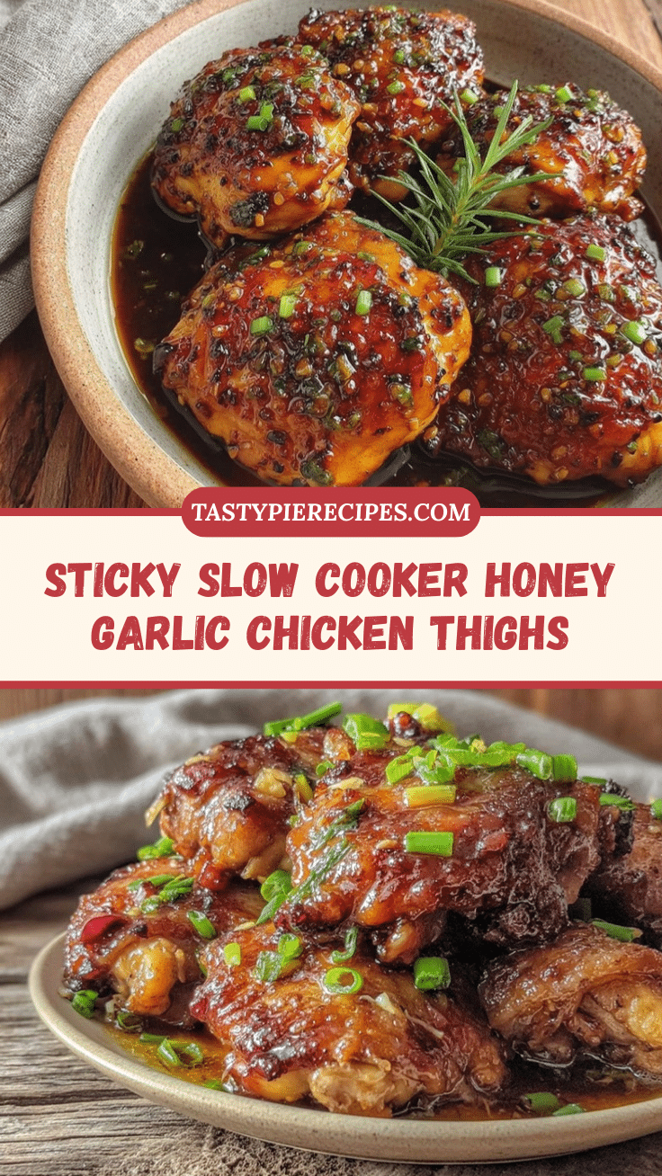 slow cooker honey garlic chicken thighs recipe