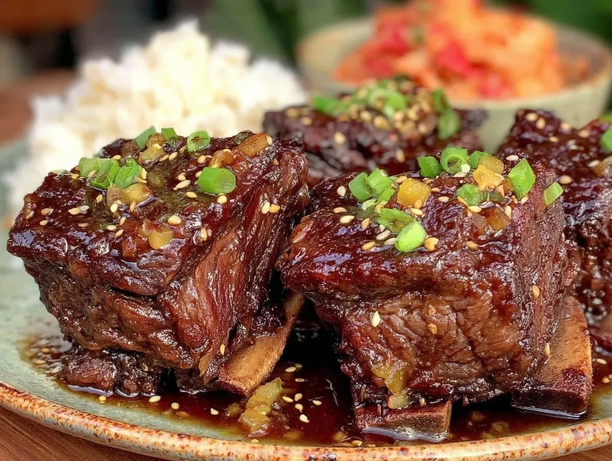 slow cooker korean beef short ribs preparation steps