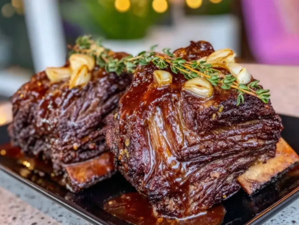 smoked beef short ribs - featured image