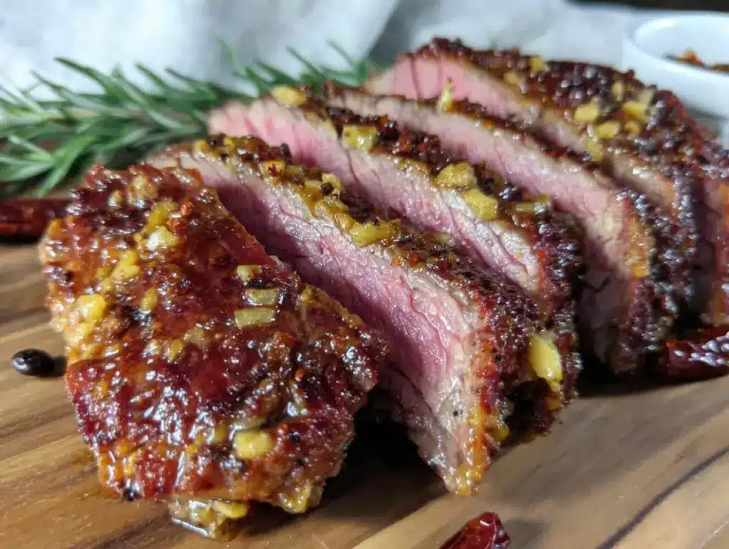 smoked tri-tip recipe - featured image