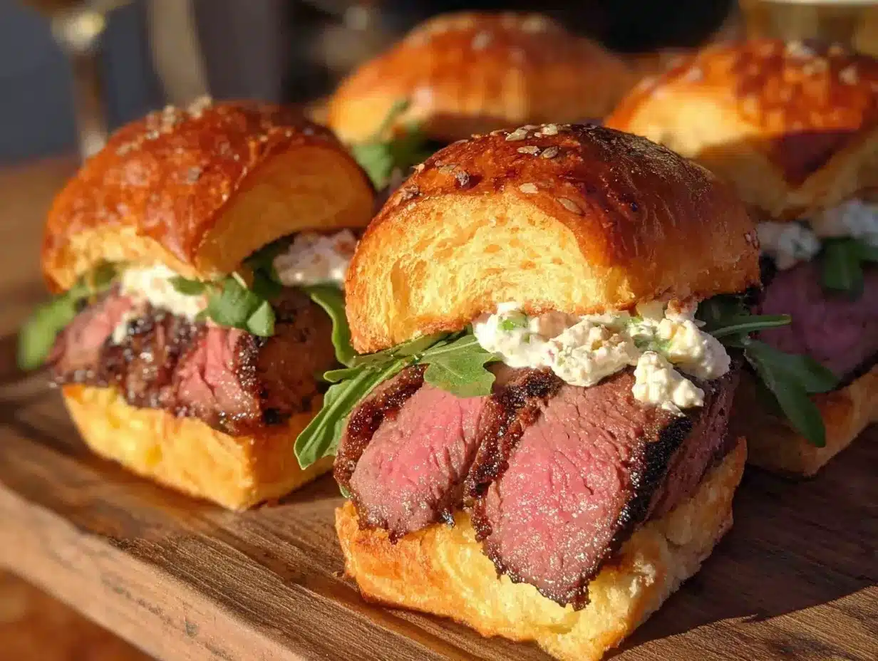 smoked tri-tip sliders preparation steps