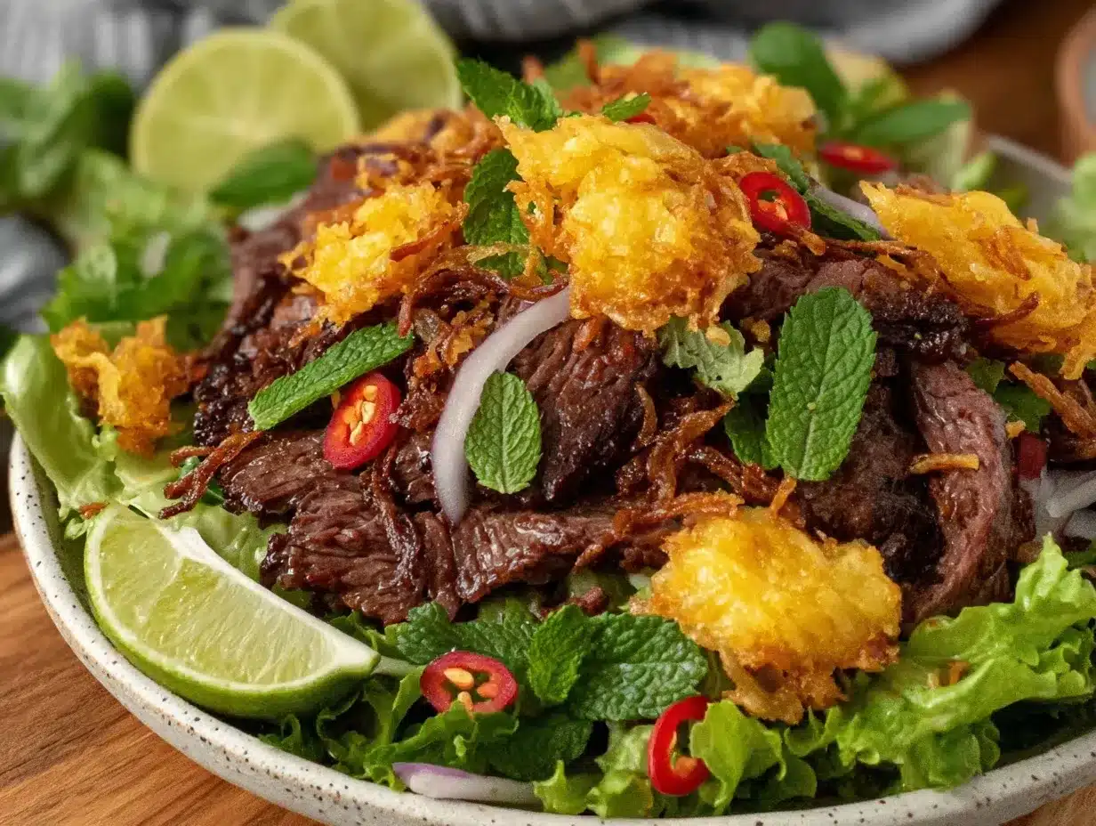 thai beef salad preparation steps