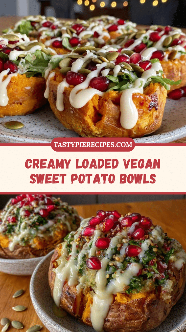 vegan loaded sweet potato bowls with tahini recipe