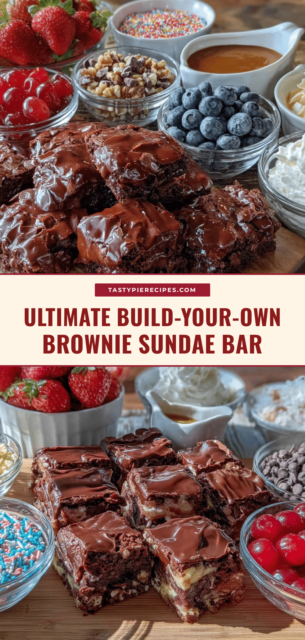 build-your-own brownie sundae bar recipe