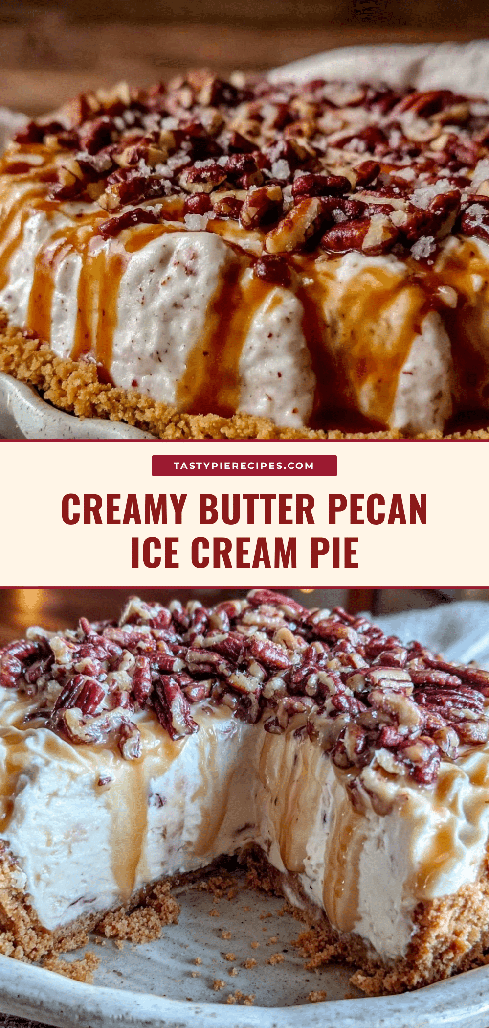 butter pecan no-churn ice cream pie recipe