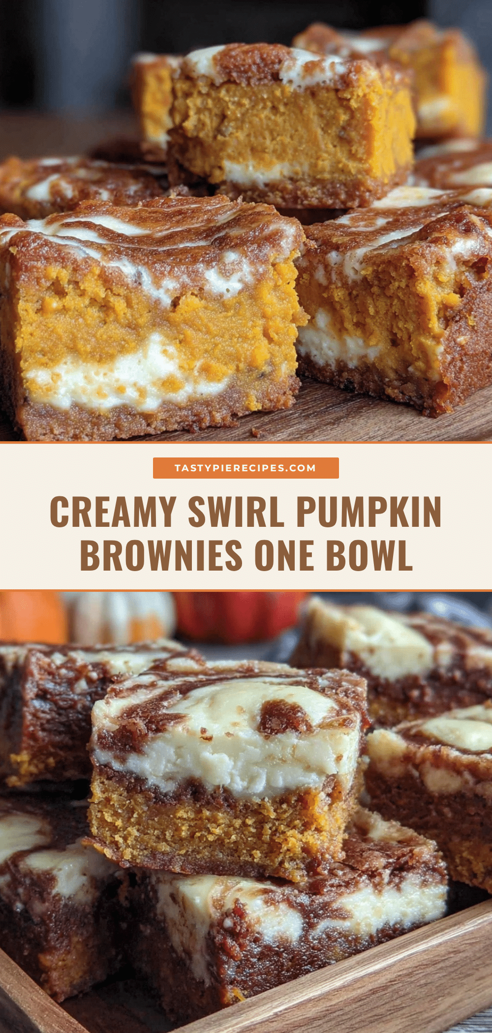cream cheese swirl pumpkin brownies recipe