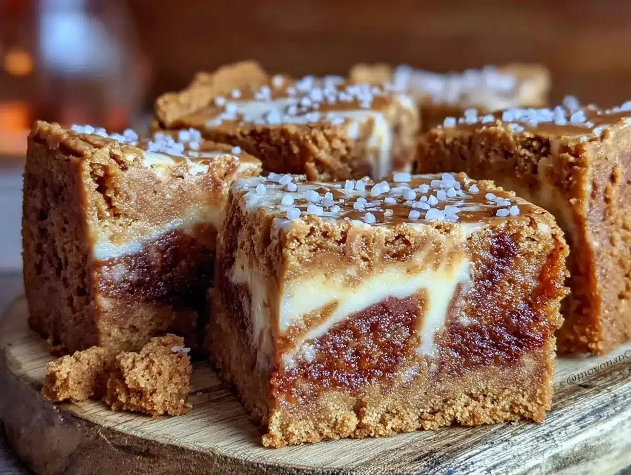 Creamy Cookie Butter Biscoff Blondies preparation steps
