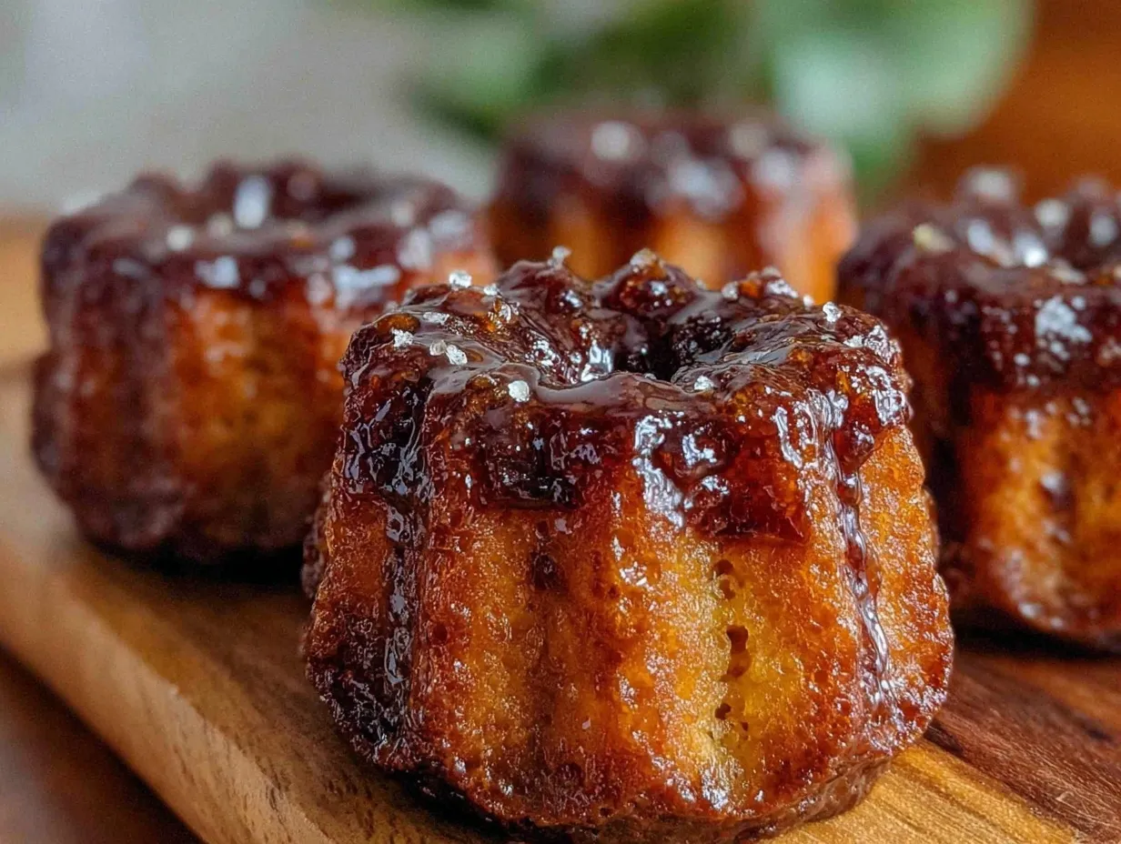 crispy brown butter canelé preparation steps