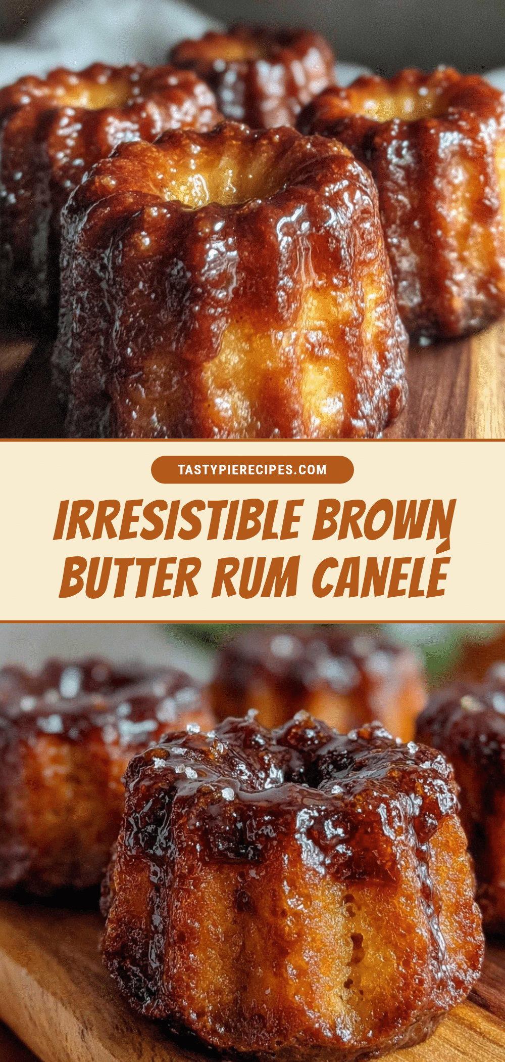 crispy brown butter canelé recipe