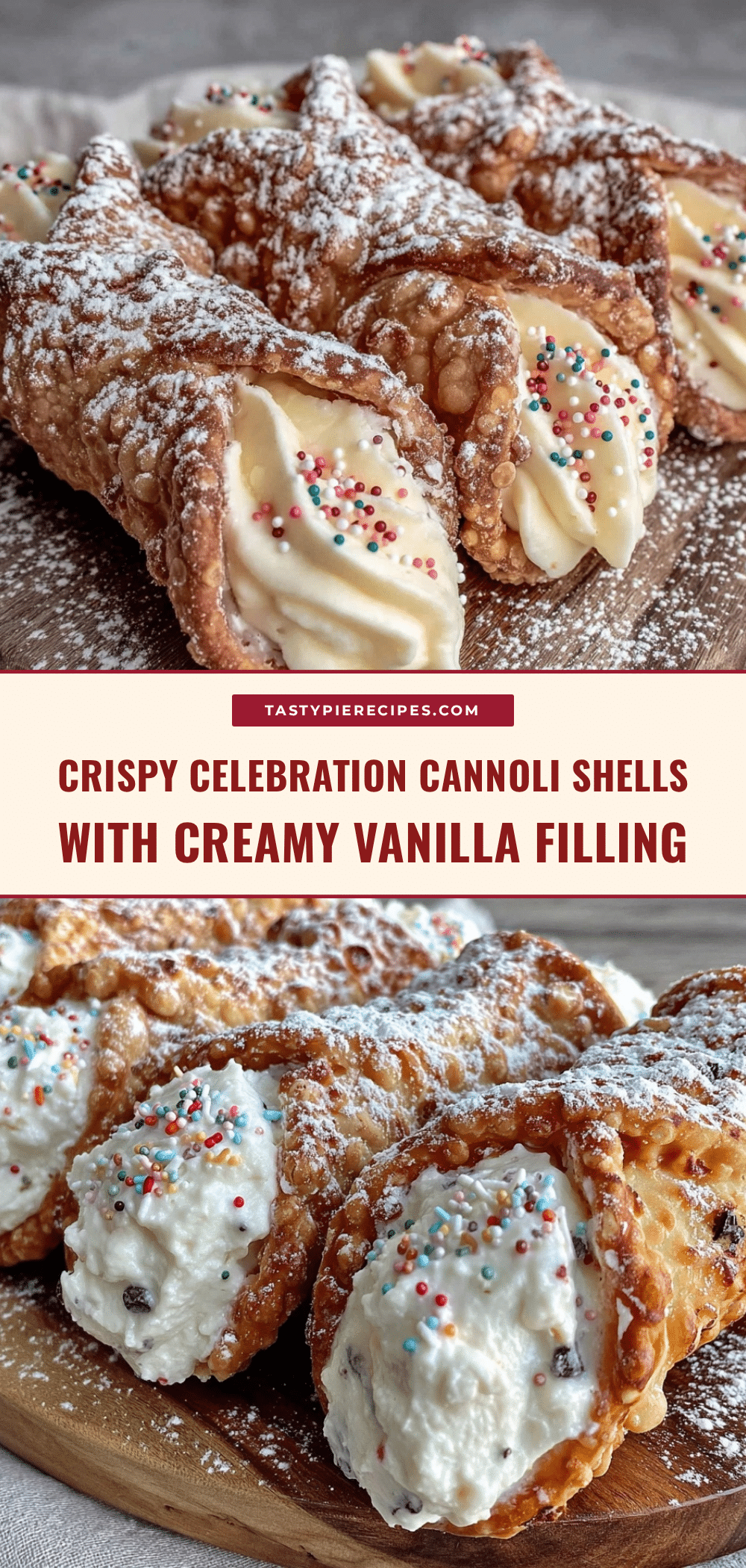 crispy celebration cannoli shells recipe