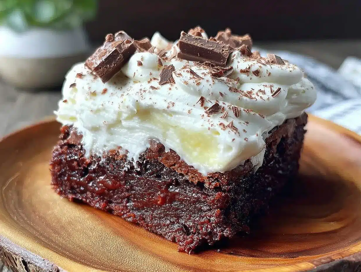 dark chocolate stout brownie cake preparation steps