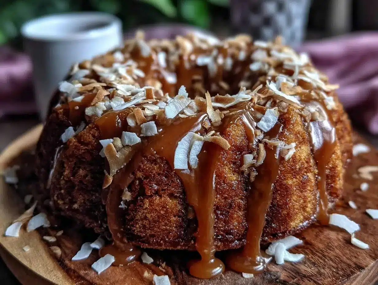 dark rum bundt cake preparation steps
