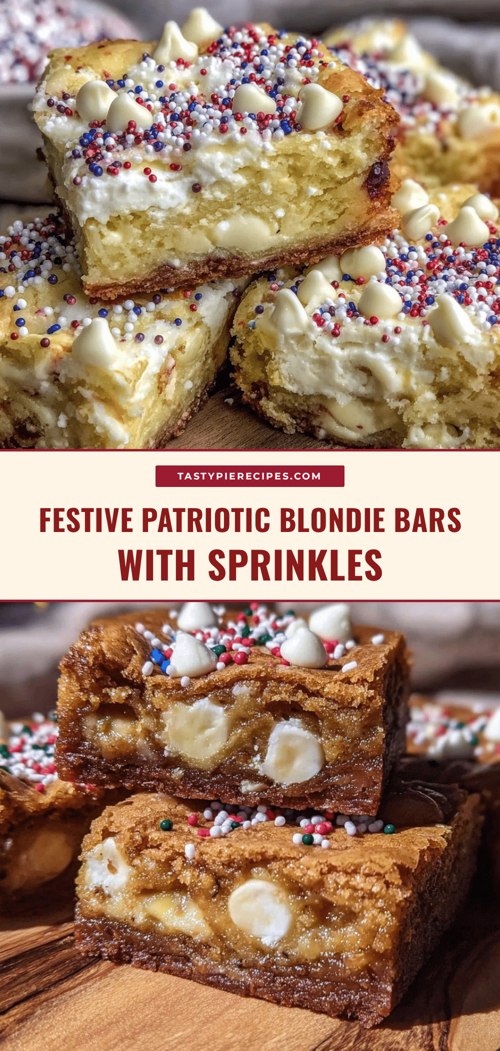 festive patriotic blondie bars recipe