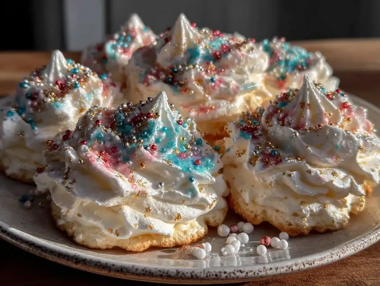 firework meringue cookies preparation steps