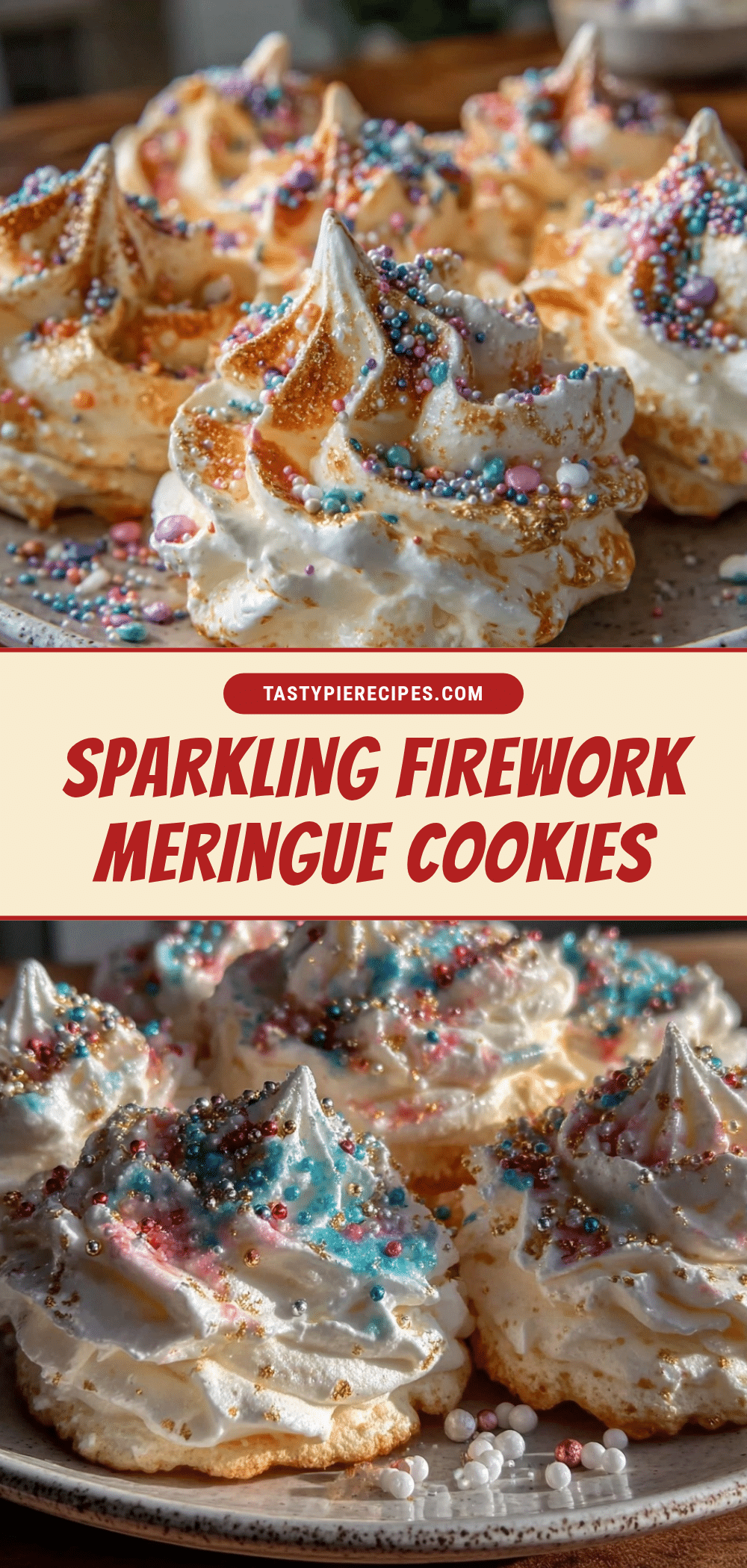 firework meringue cookies recipe
