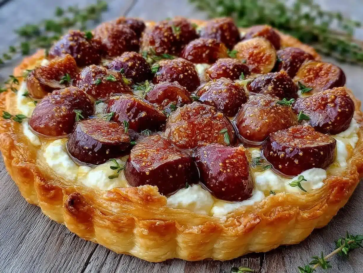 fresh fig and honey crostata preparation steps