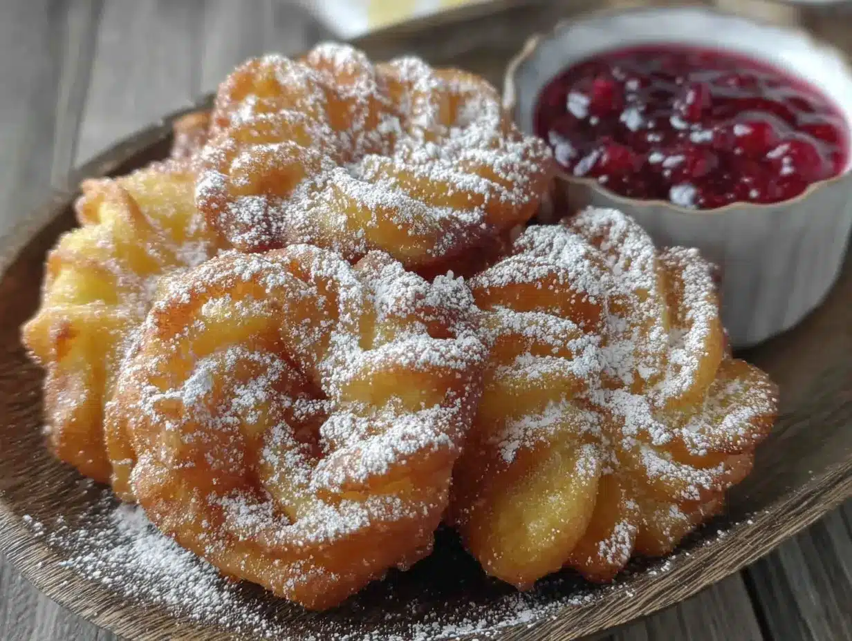 funnel cake fries preparation steps