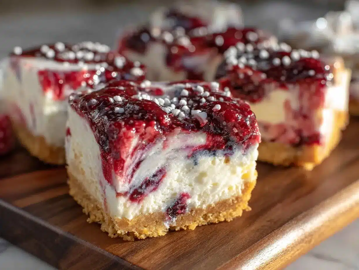 galaxy swirl cream cheese squares preparation steps