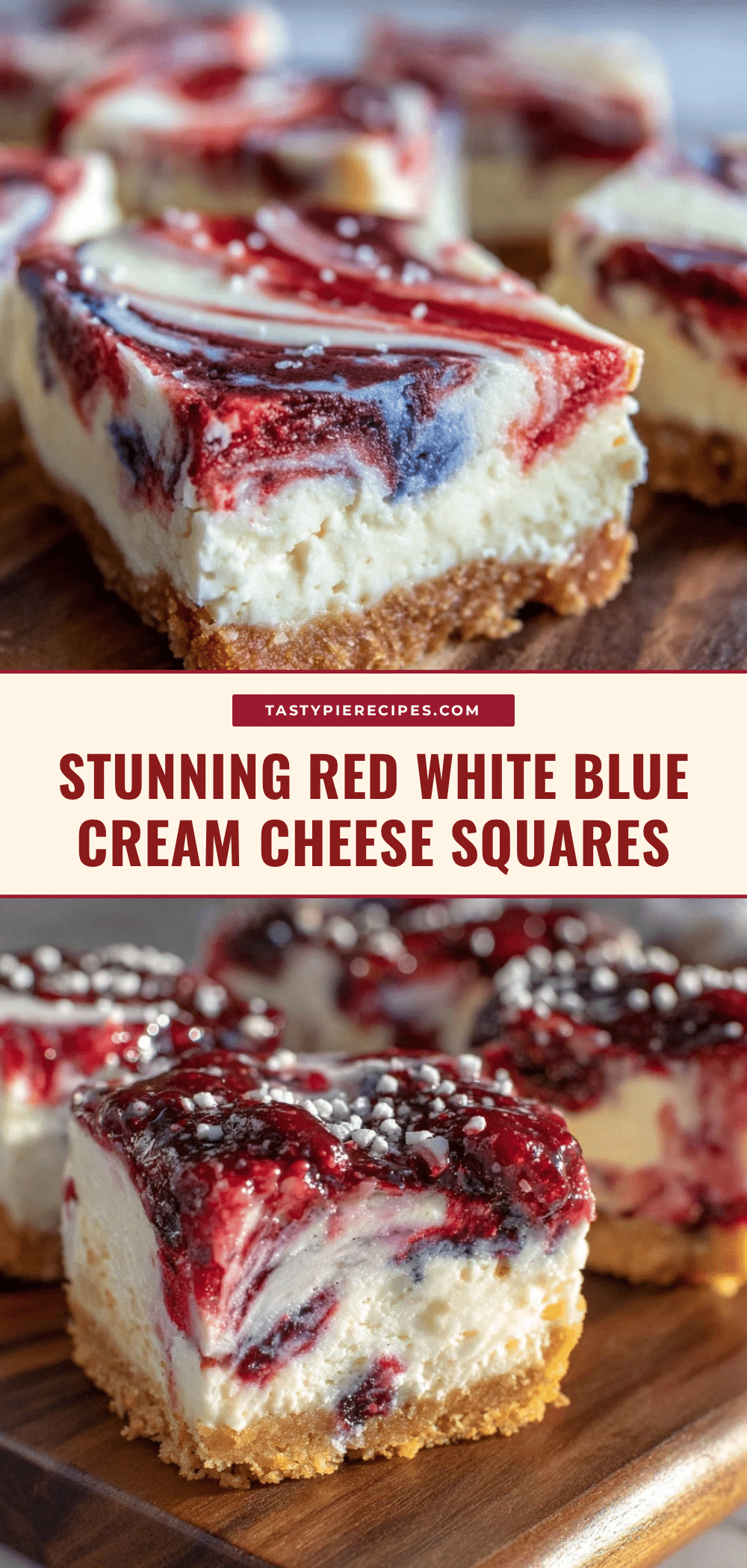 galaxy swirl cream cheese squares recipe