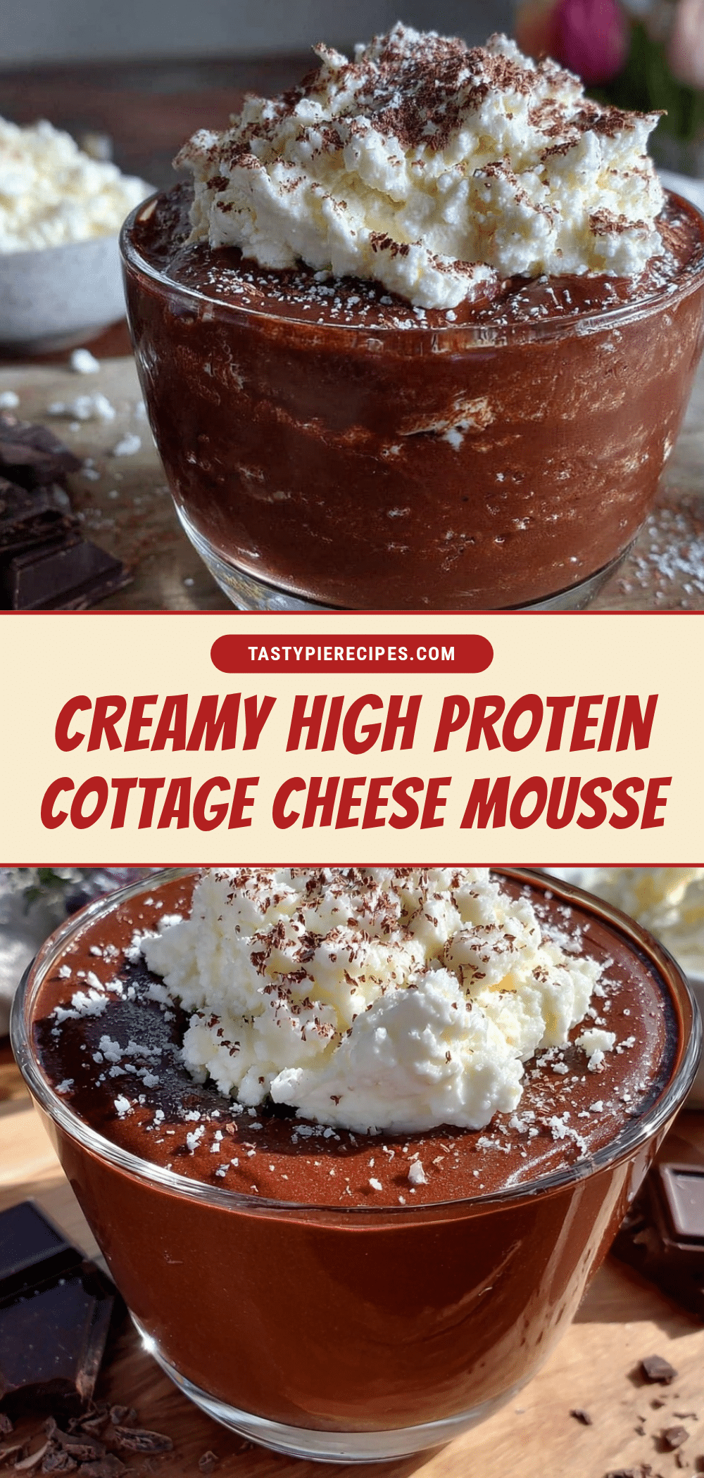 healthy cottage cheese chocolate mousse recipe