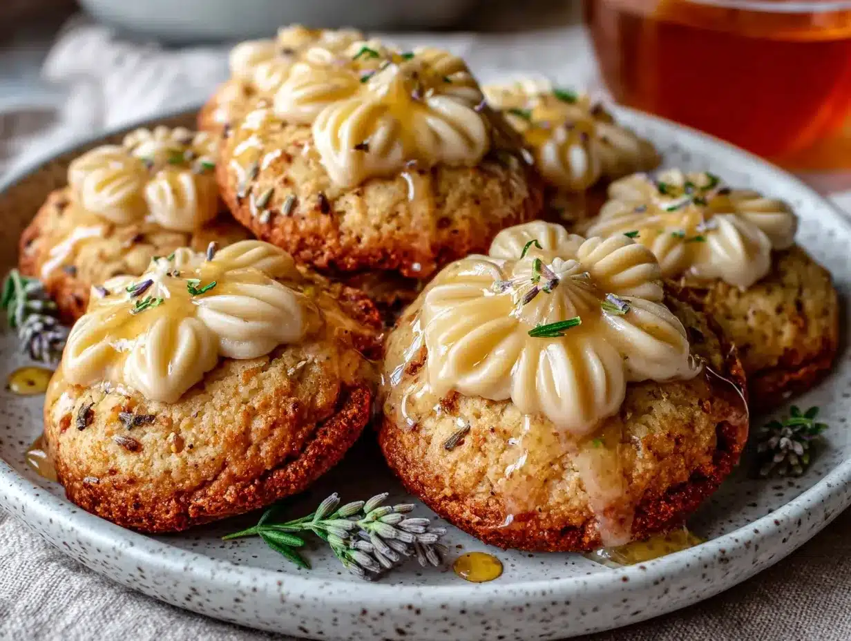 lavender honey shortbread cookies preparation steps