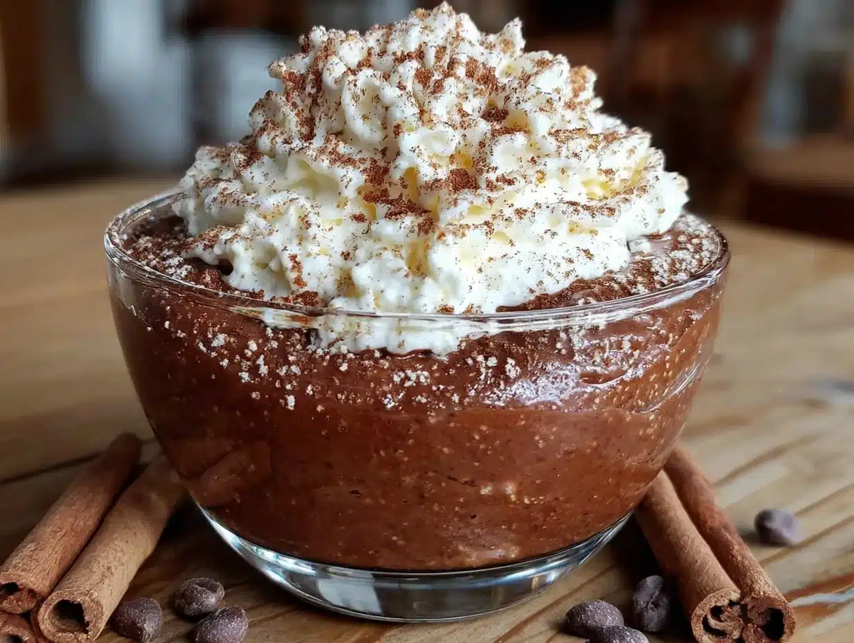 Mexican chocolate Abuelita mousse preparation steps