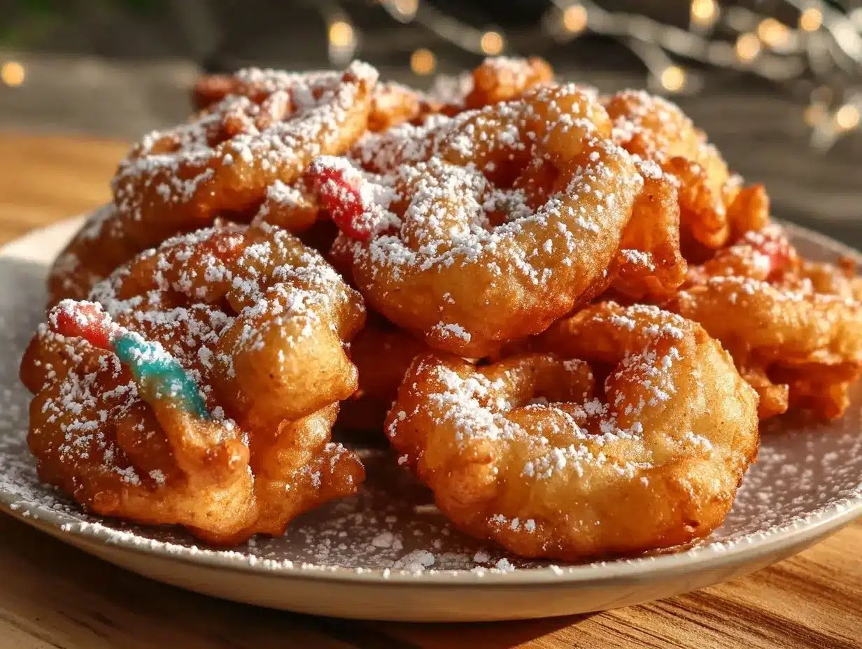 mini funnel cake bites preparation steps