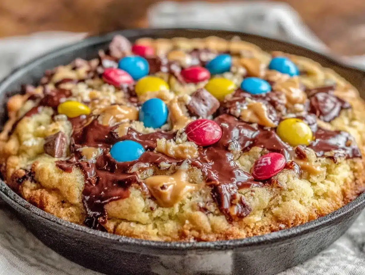 monster cookie giant skillet preparation steps