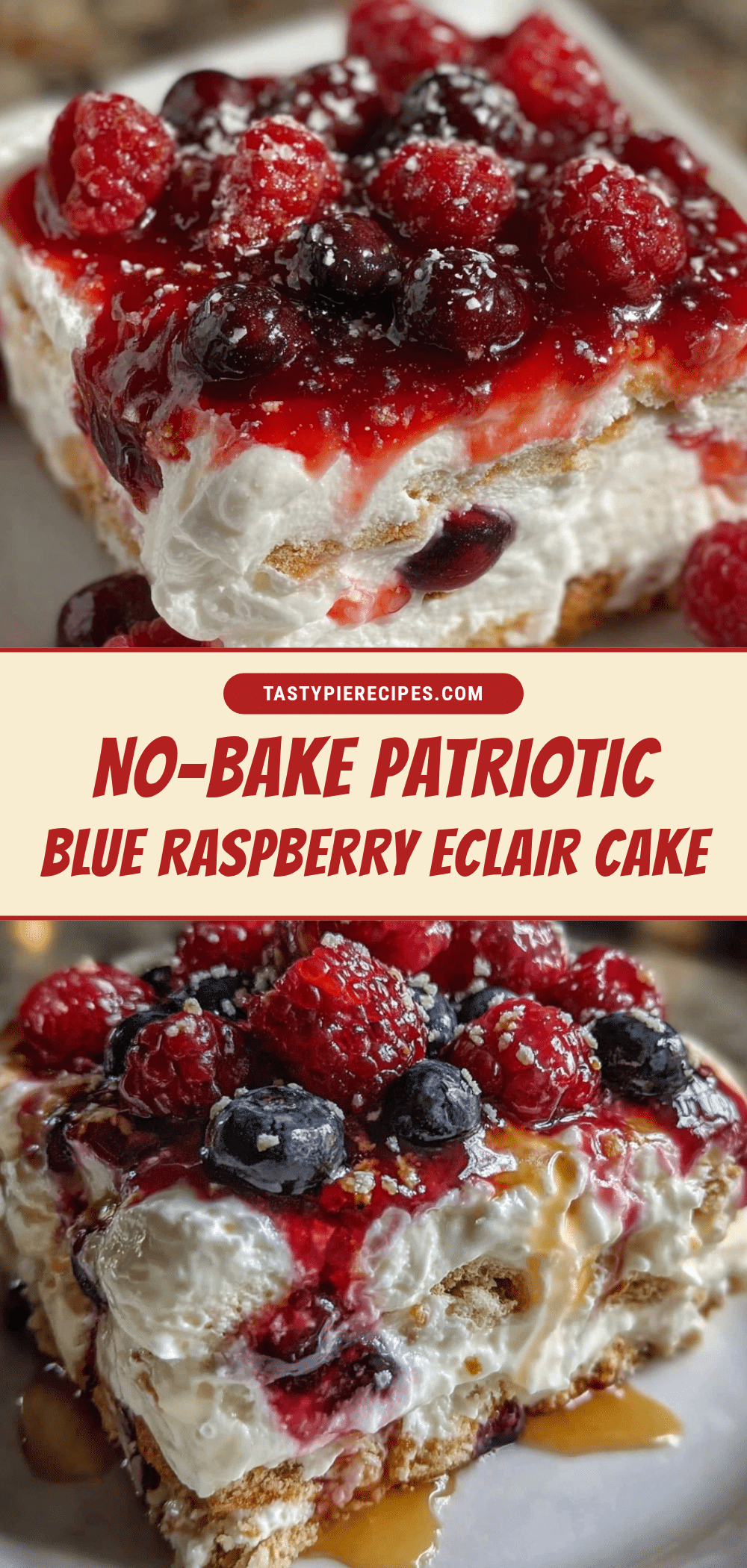 no bake patriotic eclair cake recipe
