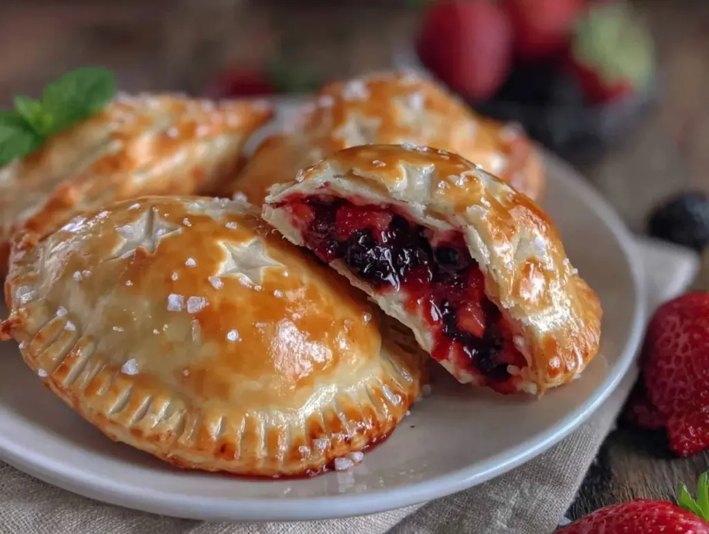patriotic berry hand pies - featured image