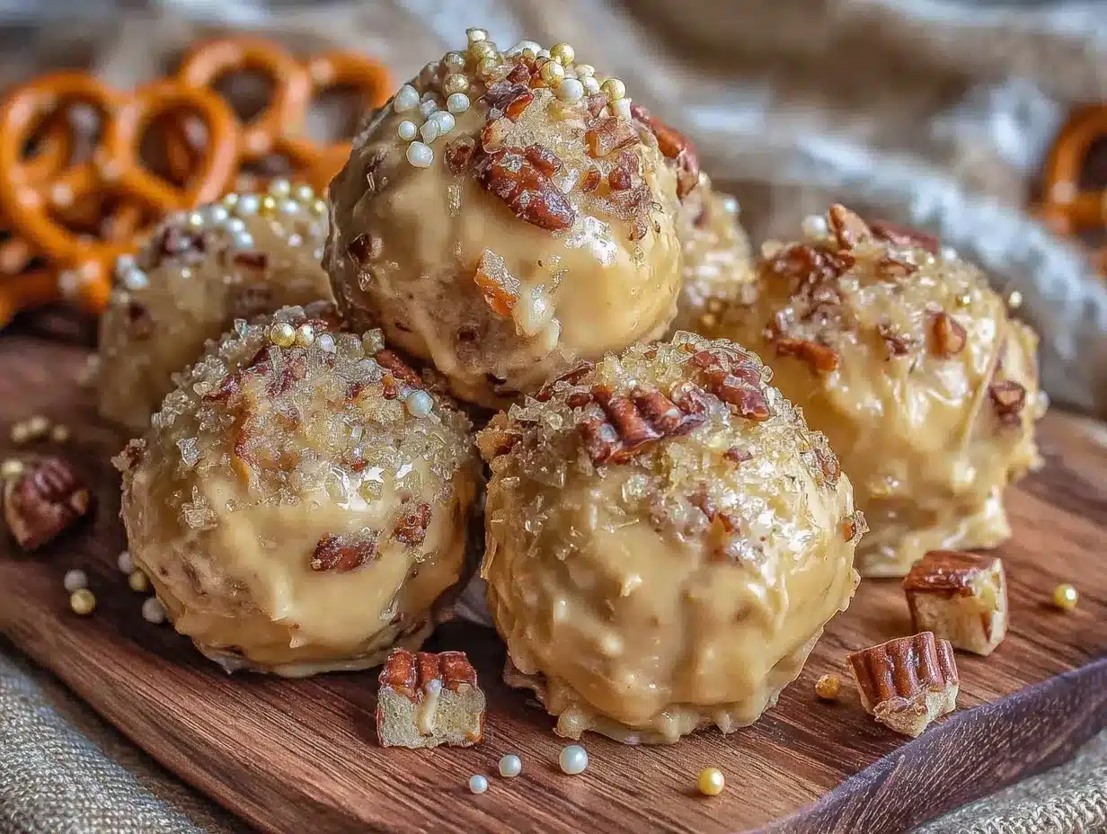peanut butter pretzel truffles preparation steps