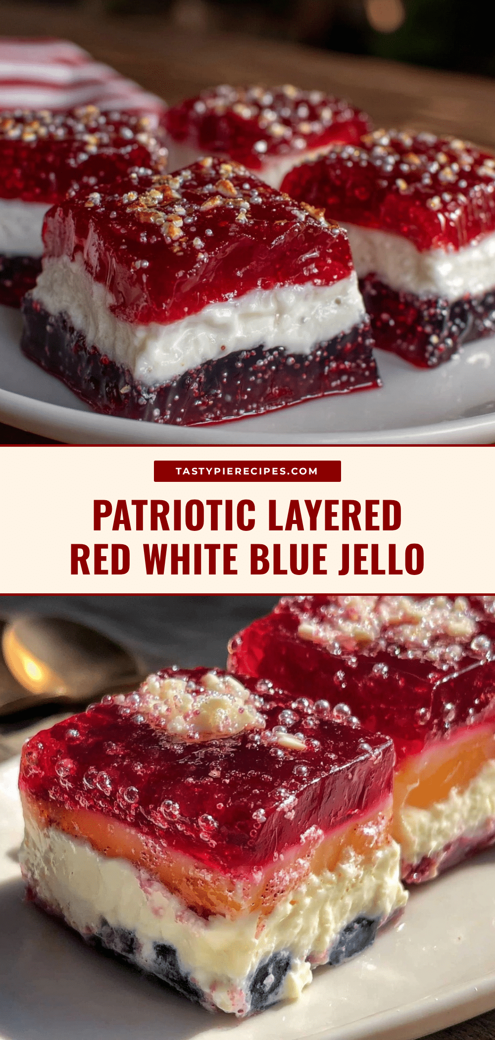red white and blue jello flag mold recipe