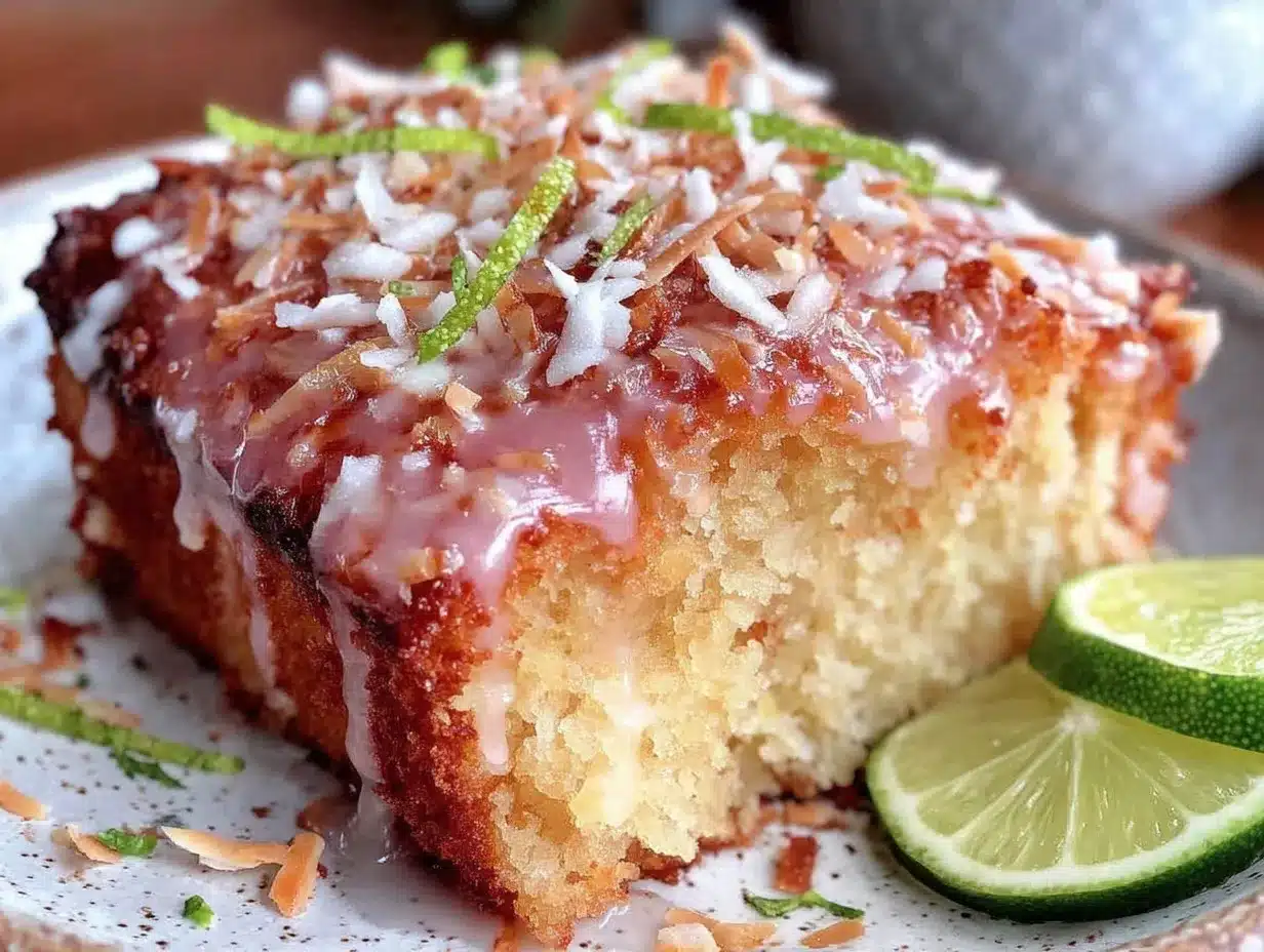 tender sticky coconut cake preparation steps