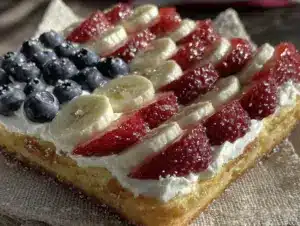 american flag fruit pizza - featured image