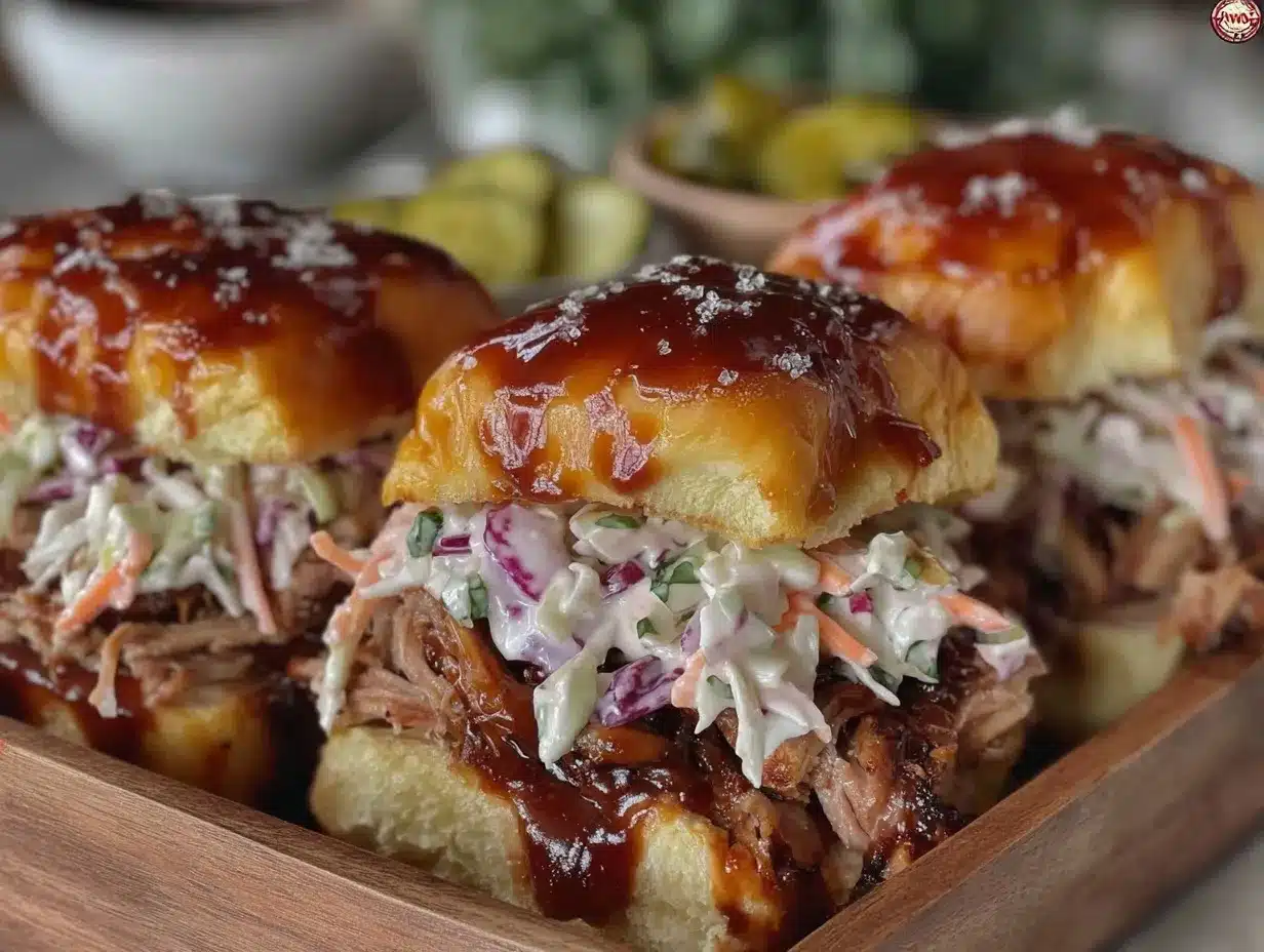 BBQ pulled pork sliders preparation steps