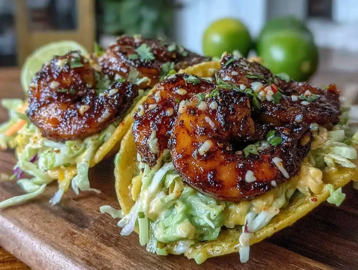 blackened cajun shrimp tacos preparation steps