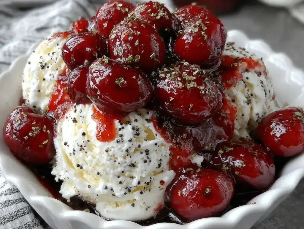 boozy bing cherry jubilee - featured image