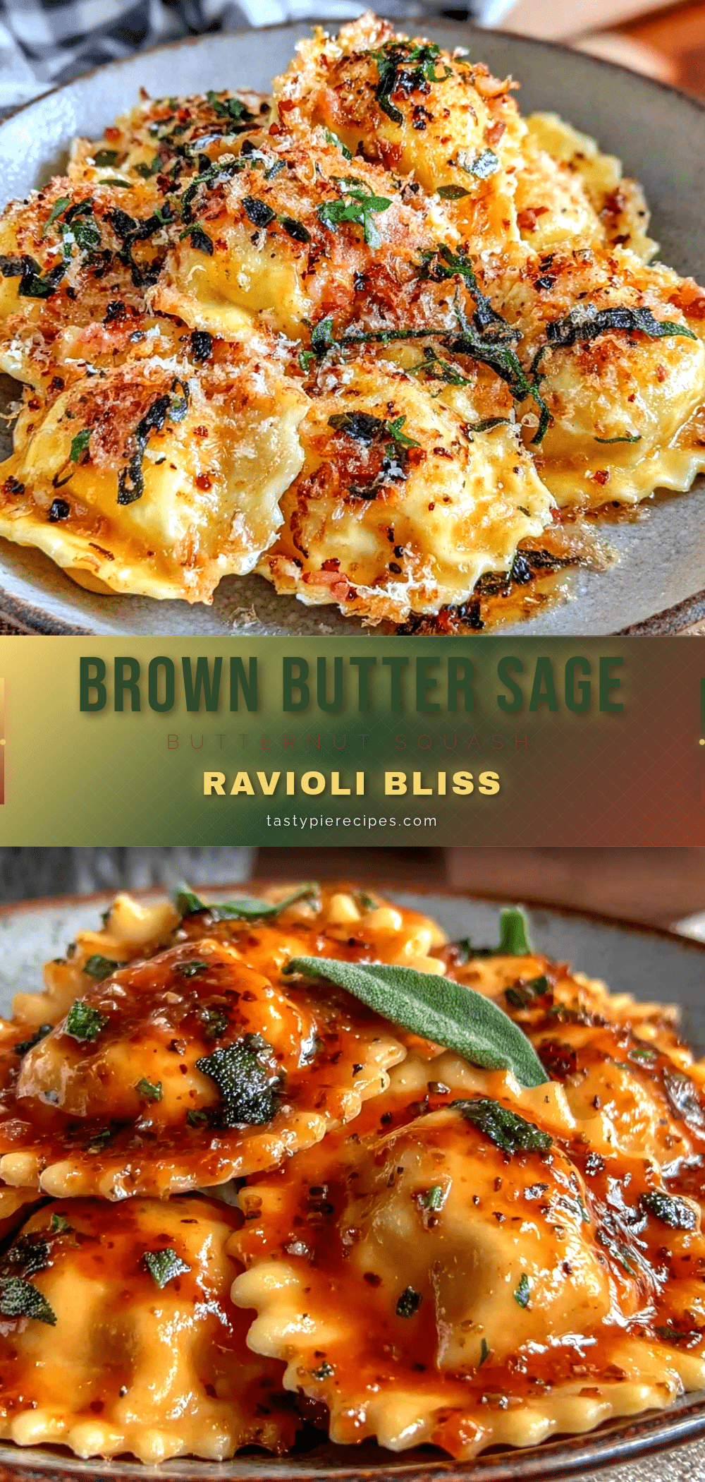 brown butter sage butternut squash ravioli recipe