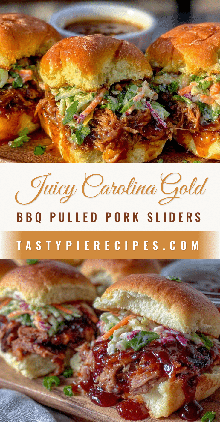 Carolina Gold BBQ Pulled Pork Sliders recipe