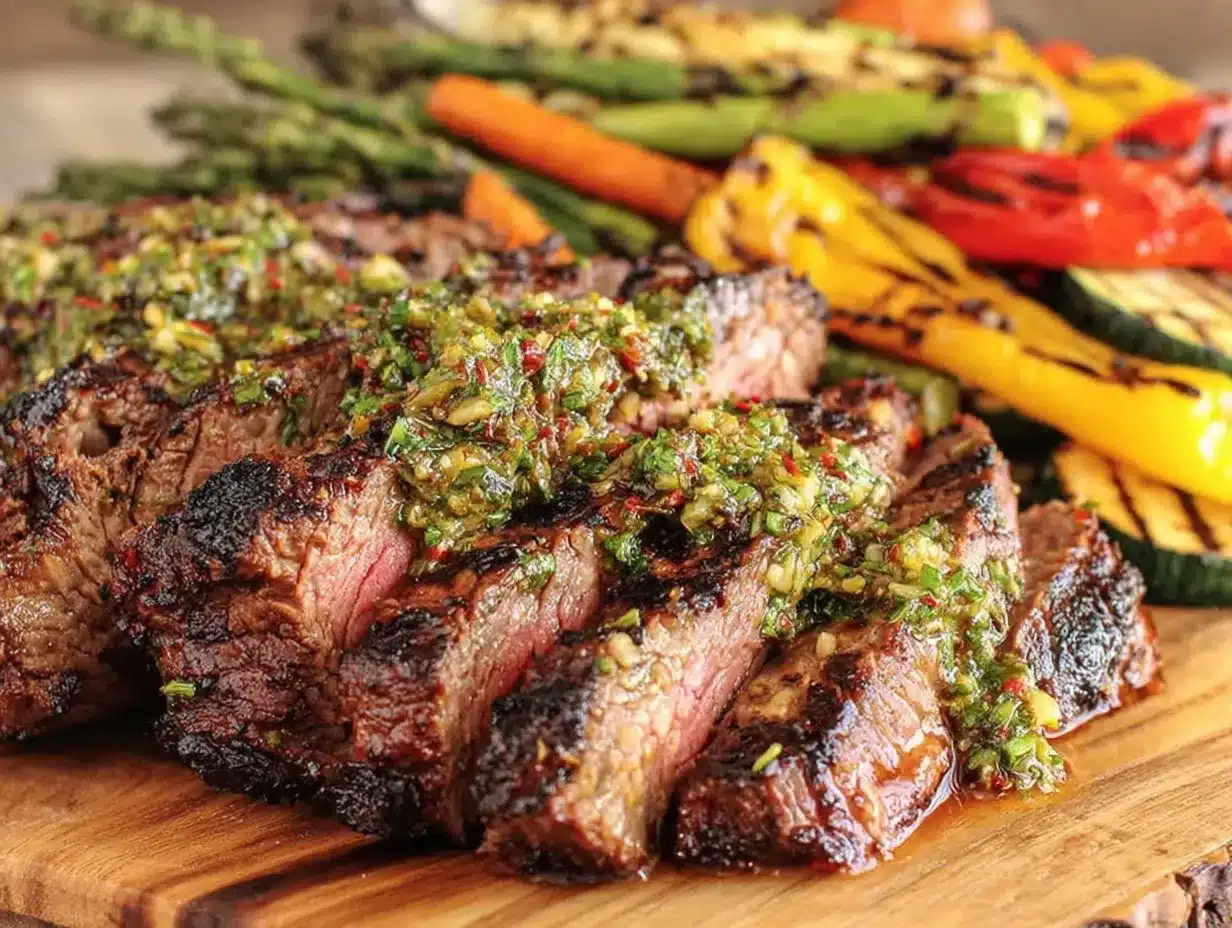 chimichurri flank steak preparation steps