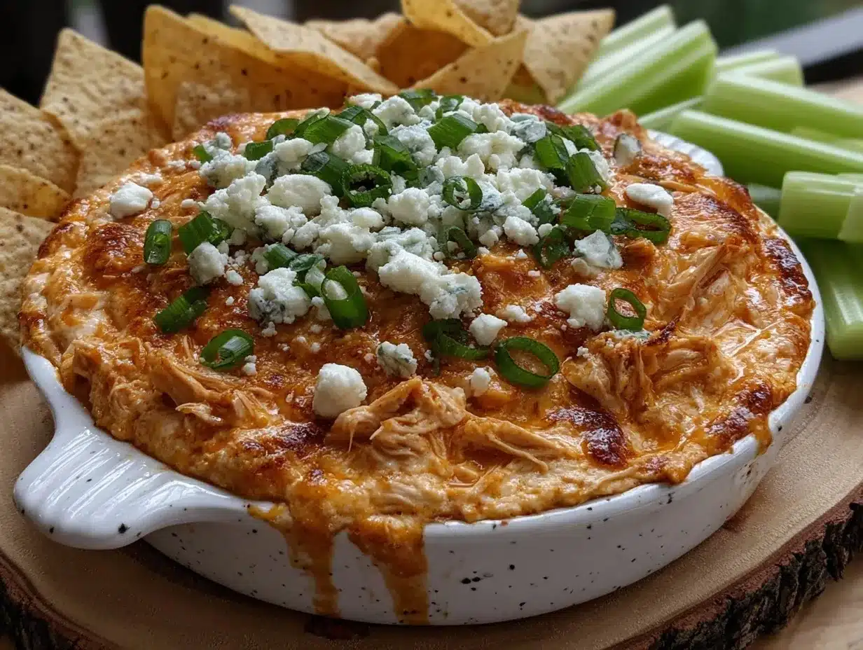 creamy buffalo chicken dip preparation steps